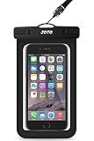 JOTO Bolsa Estanca Móvil Universal, Funda Impermeable para iPhone 12 Mini/Pro/Pro MAX/11/XS/XR/8 Plus/7 Plus, Galaxy Note10+/S20 Ultra/S20+/S10e, Huawei hasta 6,9' Diagonal -Negro