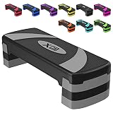 XN8 Step Fitness - aeróbic escalón - paso aeróbico ajustable - Fitness Step para ejercicios en casa