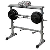 CCLIFE Soporte para Barras de Pesas bastidores de Peso Estante de Barra con Pesas una Carga máxima de Aprox. 300 kg