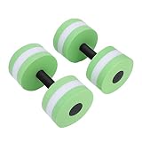 Dilwe Mancuernas de Fitness 1 par Espuma Equipos de Ejercicios Flotantes Agua para Aeróbic Acuático Entrenamiento(Verde)