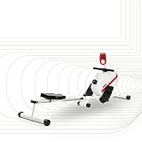 SportPlus Máquina de Remo Fitness para Uso Interior – Incluye Receptor de Ritmo Cardíaco de 5 kHz en de Remo – Máquina de Remo Plegable – Máx. Peso Usuario 150 Kg