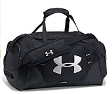Under Armour UA Undeniable Duffle 3.0 MD Bolsa Deportiva, Unisex Adulto, Negro (Black/Black/Silver 001), 33 x 64 x 28 cm