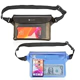 Bolsa Impermeable Syncwire 【2 Unidades】 Riñonera Impermeable con Correa de Cadera Ajustable, Funda Impermeable con clasificación IP68 para Deportes acuáticos, Playa, natación, Barco, Escalada, etc.