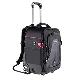 Neewer Maletín con Ruedas 2 en 1 para Cámaras: Antigolpes Acolchado y Extraíble, Asa Retráctil Oculta, para Cámara, Trípode, Flash, Lentes y Portátil. para Viajes en Avión