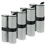 RIOGOO 4pcs-Pack Pesos para Carpas Bolsas Pesadas de Arena Cosida de Grado Industrial para Trabajo Pesado, Pesas de piernas para Pop-up Canopy Carpa Pies Cargados(Gris)