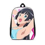 Mochila infantil Impresión 3D ¿Qué tan pesadas son las mancuernas que levantas? Póster de anime Mochila escolar informal de nailon Mochila informal para mujeres Hombres Unisex Estilo de 16 pulgadas