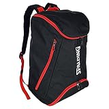 Spalding 300454303, Mochila Unisex Adulto, Negro (Negro/Rojo), 15x24x45 cm (W x H x L)