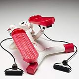 Domyos Mini Stepper Gym Ejercicio Pierna Muslo Tonificación Entrenamiento Fitness Escalera Brazo Cuerda Entrenamiento Máquina IVORY Rosa