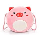 Wisdom1674 Bolso de Hombro para Pequeñas, Bolso de Animal de Dibujos Animados, Linda Bolso Niña Bolso Pequeño de Felpa, Bolsos Bandolera para Niñas, Regalos para Adolescentes