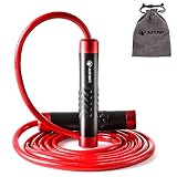 Cuerda de Saltar Pesada 1 LB,Boxeo,Dobles Unders Al Aire Libre MMA Boxeo Formación,Longitud Ajustable y Rodamientos Ligeros, Ideal para Saltos Dobles