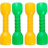 Mancuernas de Plástico para Niños Juego de Mancuernas Niño Pesas Mancuernas Plástico Ejercicio y Fitness, para Fitness, Gimnasio, Ejercicios, Mancuernas largas, Entrenamiento para Niños 4PCS