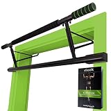 Magnoos Barra Dominadas ”Matador” - Premium Barra de Estiramiento Sin Tornillos y Montaje para el Marco de la Puerta - 20cm más Alto para un Rango de Movimiento Óptimo - Gimnasio en Casa
