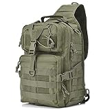 YOODI Grande Bandolera Hombre Táctical Militar Paquete Bandolera Deportiva Mochila Portatil Trekking Mochila Bolsa de Pecho Mochila Mochila Bandolera Adecuada Para Viajes, Ciclismo y Escuela