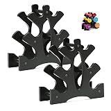 Soporte para Mancuernas,Tianher 2 Piezas Soporte de Árbol con Mancuernas Plástico Bastidor Estante de Almacenamiento Pesas con Mancuernas de 3 Niveles para Pesas Equipos Ejercicios.