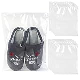 Fansport 20 Pcs Bolsa De Zapatos,Transparente Bolsa Viaje Zapatos Prueba de Polvo Impermeable Bolsa de Zapatos,para Camping,Transporte y Almacenar de Zapatos