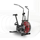 SportPlus SP-FB-1000 Bicicleta estática con Resistencia de Aire-Función Brazos Bicicleta Elíptica-Entrenamiento Cardiovascular, 115x70x122cm
