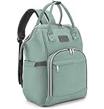 Viedouce Mochilas para Pañales Biberones,Bolso del Bebé Mamá,Impermeable con Estilo Oxford Bolso Pañal de Gran Capacidad, con Portátil Cambiador y 2 Piezas Ganchos Carrito Bebé (Cian)