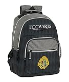 Safta Mochila Escolar de Harry Potter Hogwarts, 320x150x420 mm, Negro/Gris