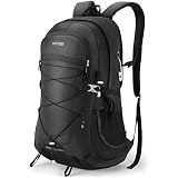 HOMIEE Mochila de Senderismo de 45L, Bolsa de Nylon para Caminatas con Bolsillo para computadora portátil, Adecuada para Caminatas, excursiones, Deportes al Aire Libre, Estilo único Impermeable(negro)