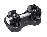 OVER SPORT Mancuernas Ajustables de 2,2kg a 11kg para Gimnasio o Hacer Deporte en Casa - Pesas con Discos Regulables para musculación para Hombre y Mujer- Pesas Ajustables