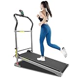 Ejoyous Cinta de Correr Plegable, Cinta de Correr Plegable Cinta de Correr de Acero con Pantalla Led Home Cinta de Correr Cinta de Correr Ajustable con Dos Gradientes para Jóvenes Mayores, 110 kg