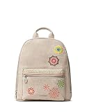 Desigual PU Backpack, Mini Mochila de Poliuretano. para Mujer, marrón, Medium