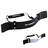 Fitgriff Arm Blaster, Bicep Blaster, Aislador de Brazo y Bíceps, Levantamiento de Pesas, Arm Curl, Bicep Isolater Trainer, Accesorio para Gimnasio (Black)