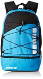 Erima GmbH 723574 Mochila Multifunción con Compartimento Inferior, Curacao/Negro, 1