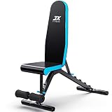 JX FITNESS banco de musculacion banco de pesas multifunción plano y declinado banco de gimnasio ejercicios abdominales press de banca