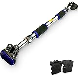 Autens Barra de Entrenamiento para Puertas - Estación Ajustable Portable para Gimnasio en Casa - Equipo de Ejercicio para Hombre y Mujer, Sin Tornillos - Capacidad 200kg - con Guantes para Las Manos