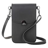 Bolsos Mujer Bandolera Tipo Bandolera de Piel sintética con Correa y Pantalla Transparente. Su Ventana Funciona Tanto para iPhone y Android. Bolso pequeño para teléfono.Regalo del Día de la Mujer