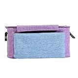 Mr.LQ Bolsa de Almacenamiento Organizador Bolsa Bolsa de Carro de bebé Bolsa de pañales Portabotellas para Buggy Sillón de Coche,Purple