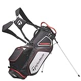 TaylorMade Unisex's TM20 Stand 8.0 - Bolsa con Soporte, Color Negro, Blanco, Rojo, Talla única