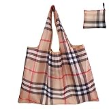 N\A Paquete de 2 bolsas de compras Bolsas de comestibles plegables reutilizables Bolsas de comestibles de 20 kg resistentes al agua