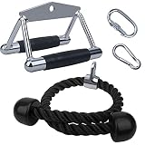 Mango Paralelo/Barra de Dominadas/Una Mango/Tríceps/Bíceps/Agarres Poleas Gym para Culturismo Crossfit Ent renamiento de Fuerza Fitness Gimnasio Deporte Estaciones de Pesas