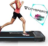 CITYSPORTS Cinta de Correr Caminar Eléctrica Motor 440W, Altavoces Bluetooth, Velocidad Ajustable, Pantalla LCD y Contador de Calorías, Ultradelgado y Silencioso, Diseñado para el Hogar/la Oficina