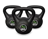 Yog&Fit- Ketllebell o Pesa Rusa 6Kg con Revestimiento De Vinilo | Kettlebell con Asa Antideslizante