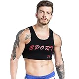 JQJPJOSIE Chaleco de Pecho de los Hombres Baloncesto Fútbol Entrenamiento con Mancuernas Deportes Chaleco Protector de Pecho Chaleco de los Hombres