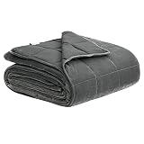 WOLTU Manta Pesada Genial 200x230cm depoliéster Terapia del Sueño Relajación del Estrés Suave Caliente Color Gris Peso 11.0KG GD002gr11