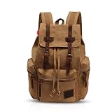 FANDARE Retro Mochila Ordenador 15.6 Pulgadas Portátil Estudiante Morral al Aire Libre Viaje Trabajo Escuela Lona