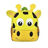 DMM Supplies Mochila Happy Animals Jirafa Guardería, Unisex niños, Amarillo, Talla del Producto