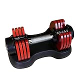 Mancuerna ajustable 11Kg - Rojo