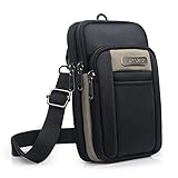 SPAHER Pequeño Riñonera Cinturon Hombre Bandolera Hombre Cintura Mobile Deportiva Riñoneras Bolsa de Cintura Molle EDC Tactical Herramientas Paquete de Bolsa Regalo para Hombre