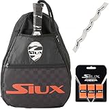 Bandolera Siux + Overgrip + Protector Transparente/para Hombre y Mujer/Transporta Tus Palas de Padel de Forma Comoda y Segura/para Nivel intermedio avanzado y Principiante (Rojo)