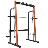 Jaula para levantamiento de pesas con rejilla para Barbell Bench soporte de pórtico en cuclillas rack contador equilibrada Smith Máquina de Superación Integral Equipamiento de Fitness Entrenamiento de