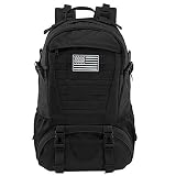 Mochila Táctica Militar Molle Impermeable 30L Mochila de Gran Capacidad Bolsa de Senderismo Mochila Multifunción, para Trekking Senderismo Viaje Camping Escalada Montañismo Pesca Escuela o Uso Diario