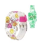 KIDDUS Reloj LED Digital para niña o niño. Pulsera de Silicona Suave. Batería Japonesa reemplazable. Fácil de Leer y Aprender Las Horas. Efecto Fluorescente. KI10217 Unicornio
