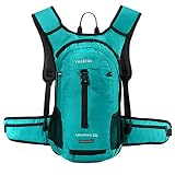 Veektac Mochila Ciclismo, 20L Mochila Bicicleta Impermeable Ligera para Caminar, Viaje, Senderismo, Montaña (Verde)