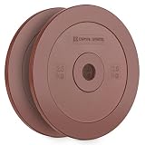 CAPITAL SPORTS Methoder Discos de técnica Discos de peso goma dura amortiguadora (Pareja 2,5 kg, resistentes sin dañar suelo, entrenamiento weight-drops, Cross-Training, barras olimpicas, rojo)