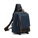 Wind Took Bolso de Pecho Hombre Mochila Cruzada para Hombro Bandolera para Deportes Bolsas de Mensajero Sling Bag Ligero Ciclismo Mochila de Viaje para Acampar